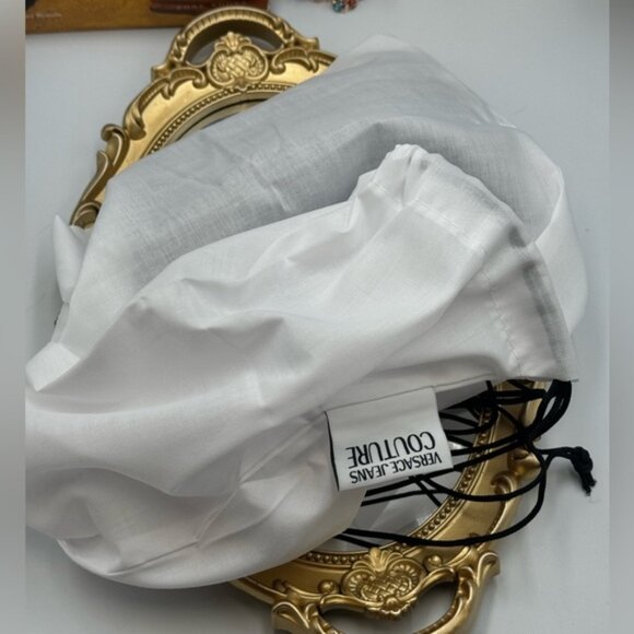 🆕 VERSACE JEANS COUTURE 🧿 NWT Black Mini Crunchy Bag - Picture 16 of 16